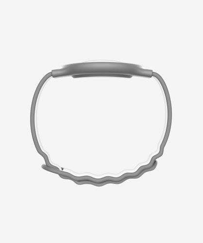 The watch bands interlock through the waveform and get hold together through magnets.